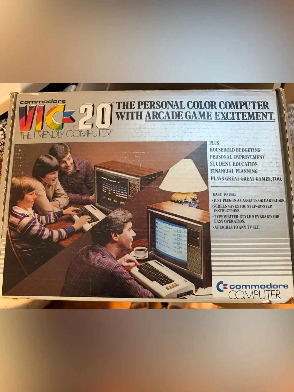 Vintage Commodore VIC-20 Computer - Complete in Original Box w/ Everything